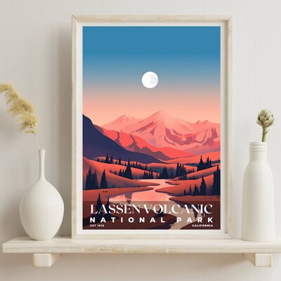 Lassen Volcanic National Park Poster, Travel Art, Office Poster, Home Decor | S3 - image6